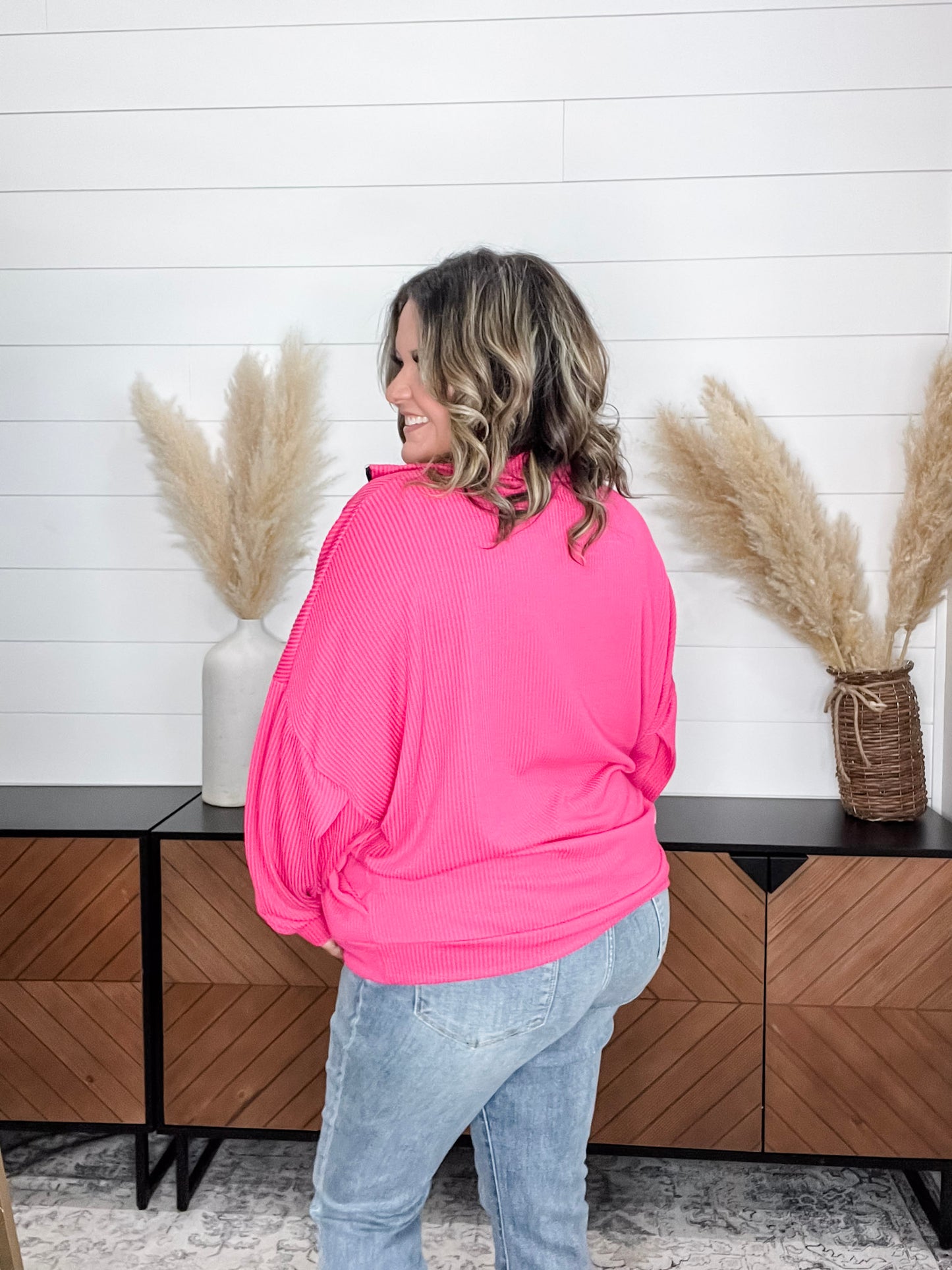 "Over The Top" Corded 3/4 Zip Pullover (Multiple Colors)
