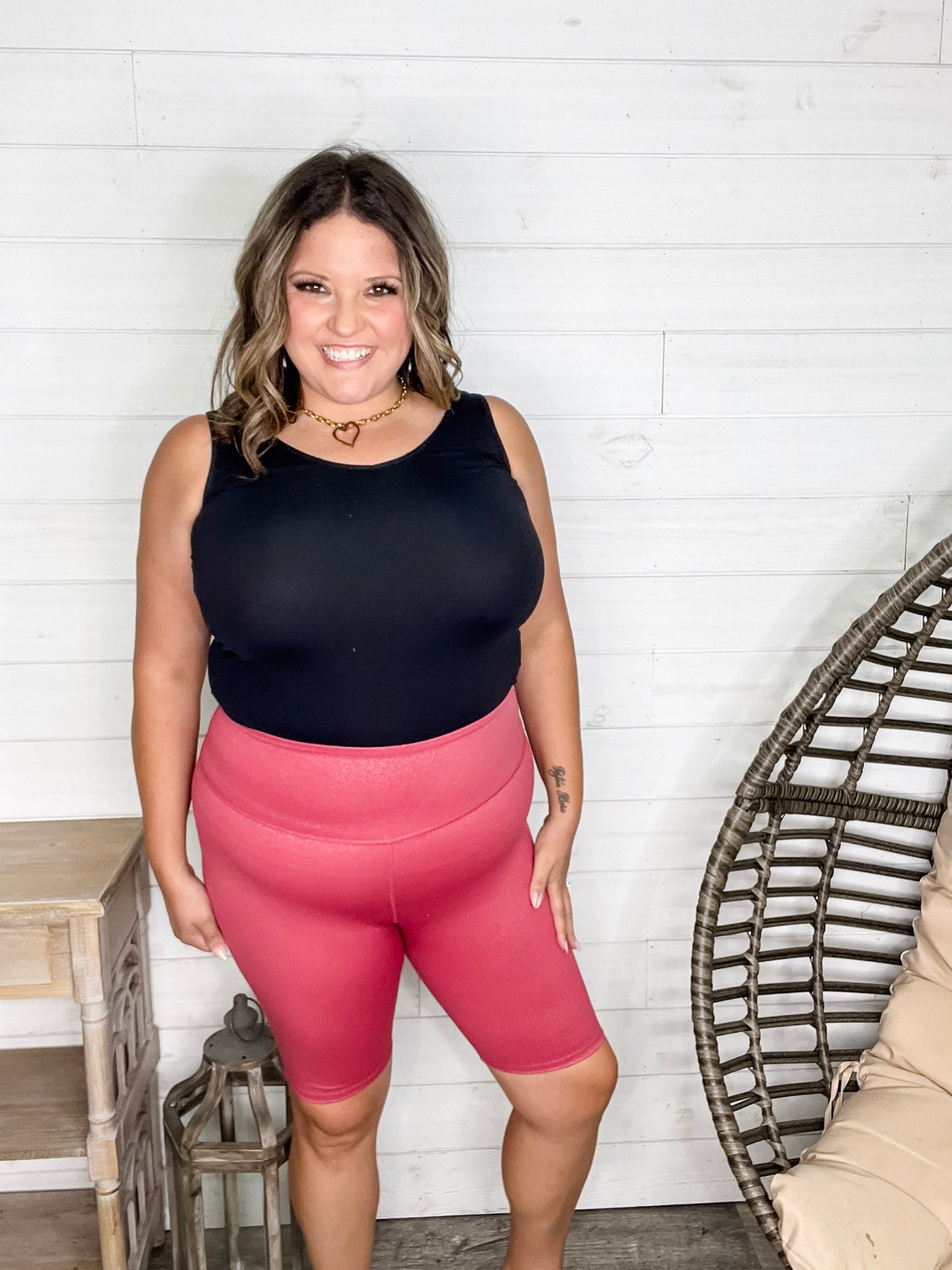 "Add A Little Sparkle" Bike Shorts (Rose)