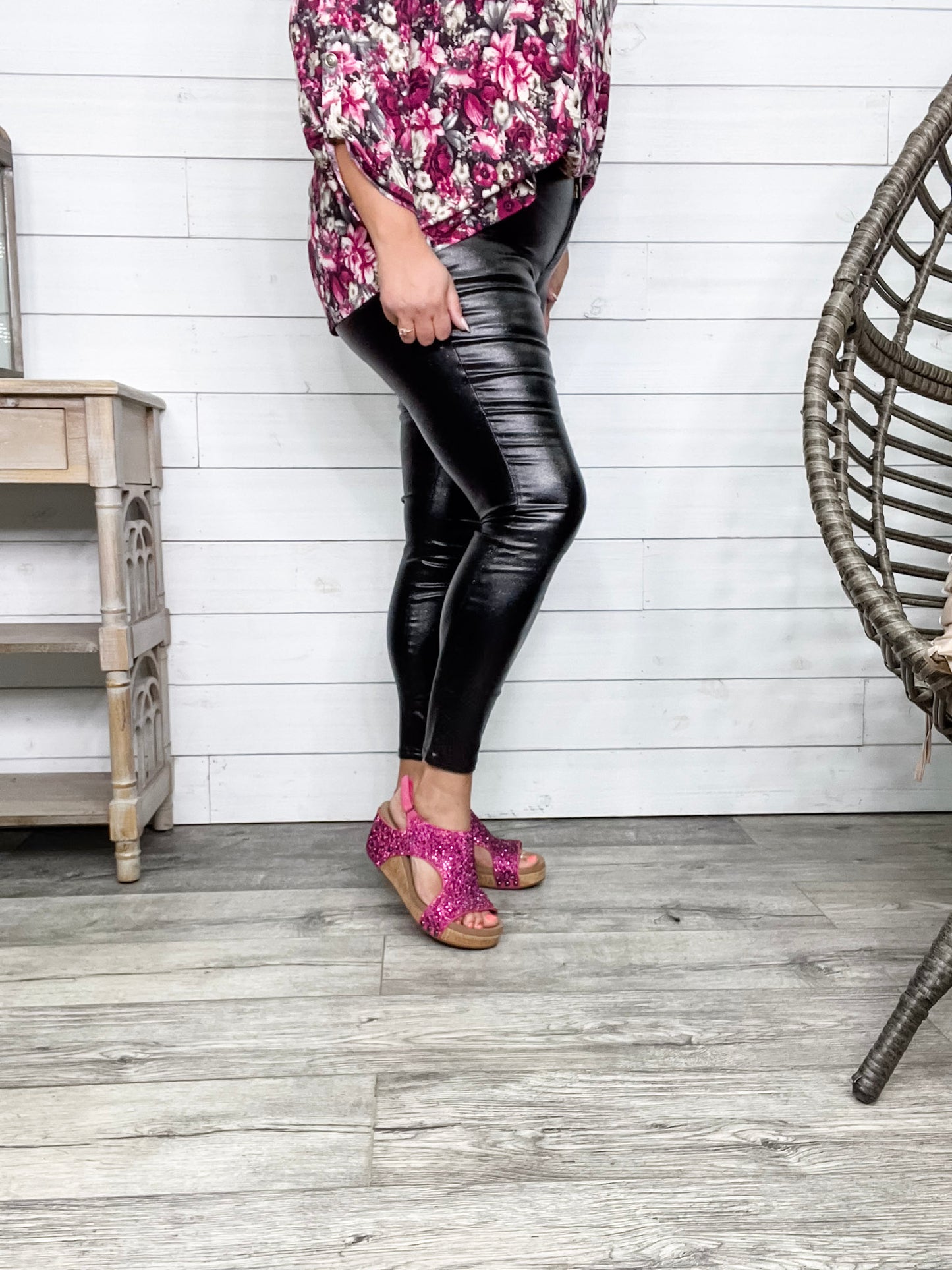 YMI hyperstretch Metallic Skinny (Black)