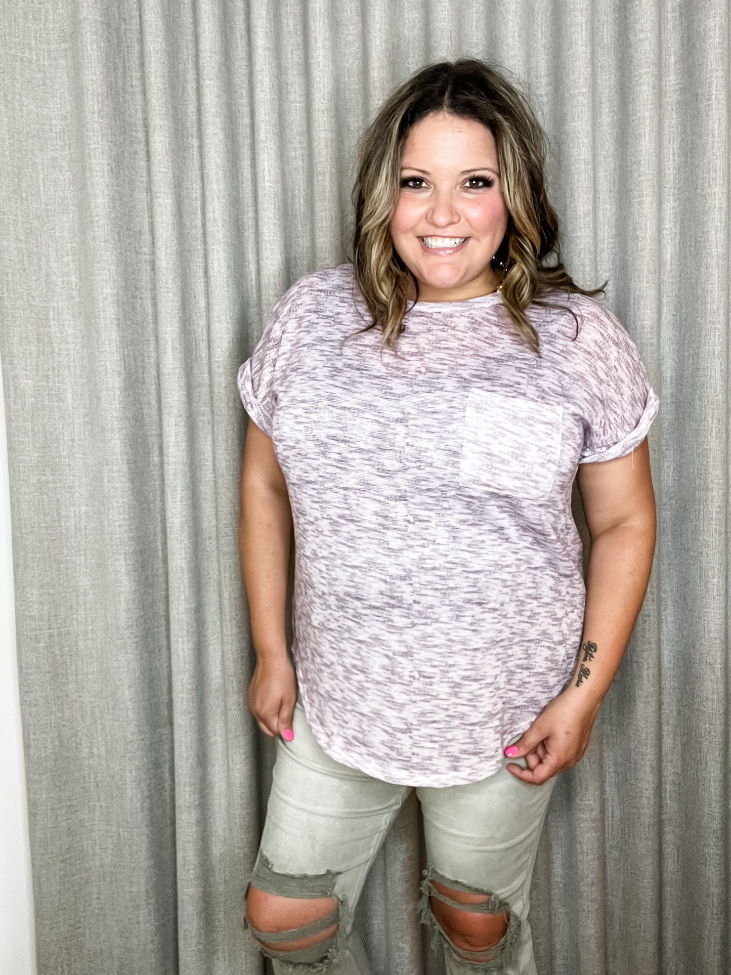 Moxie Burnout Tee (Lavender)