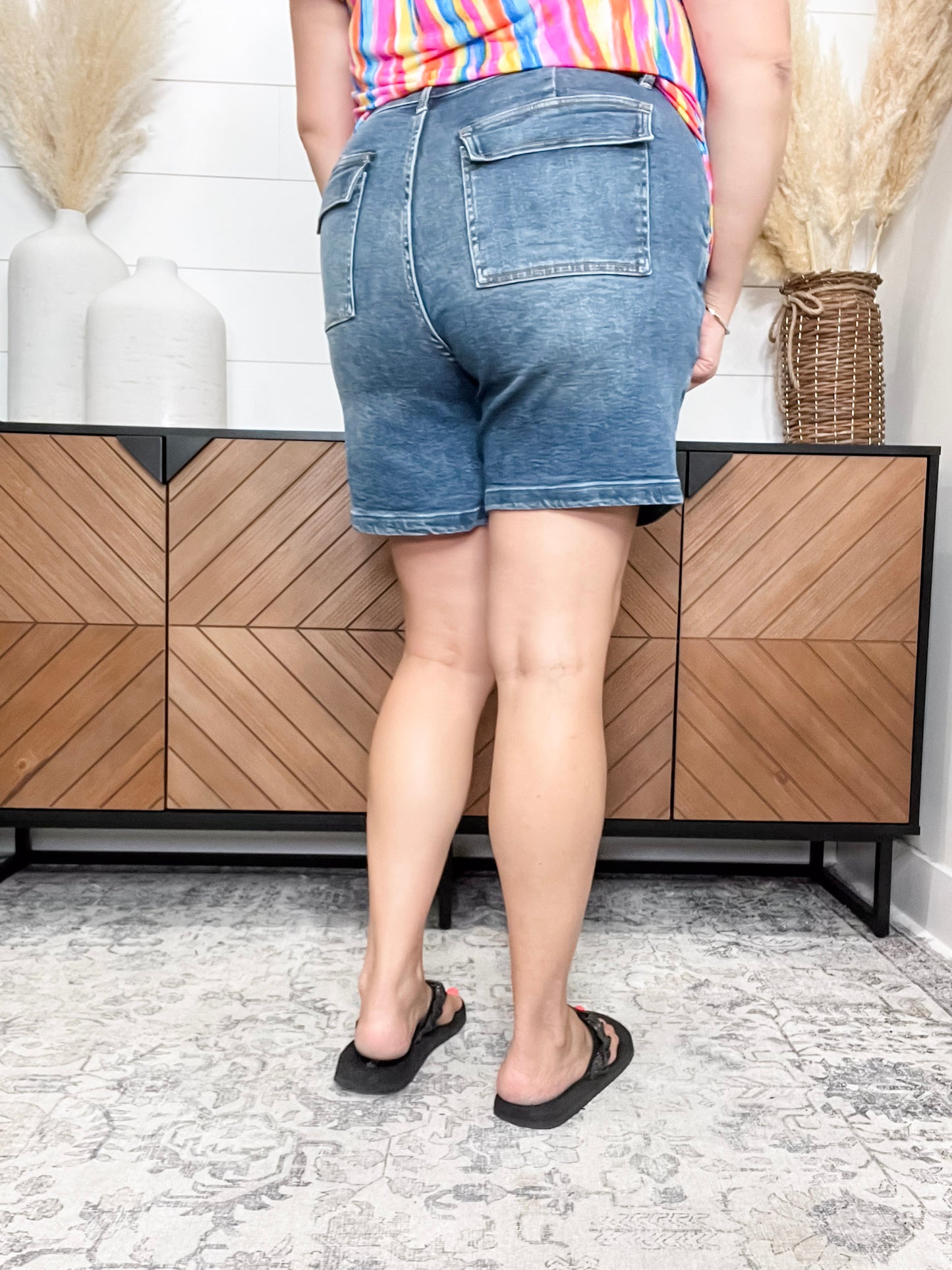 Judy Blue Utility Pocket Denim Shorts