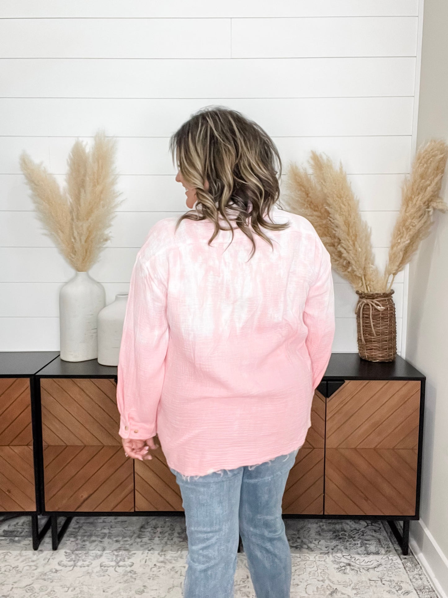 "Harvey" Tie Dye Button Up Long Sleeve