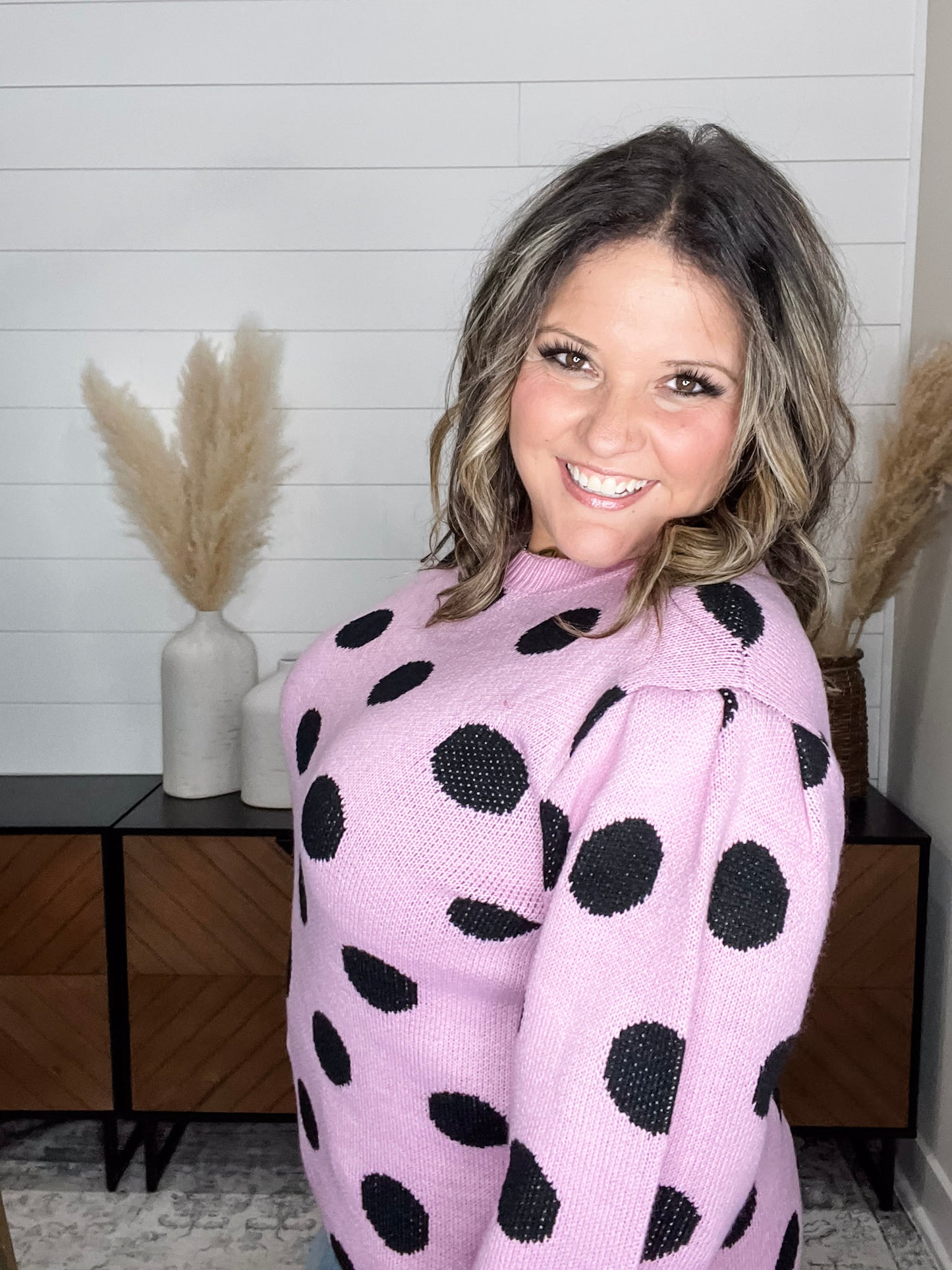 "I Say Yes" Polka Dot Sweater