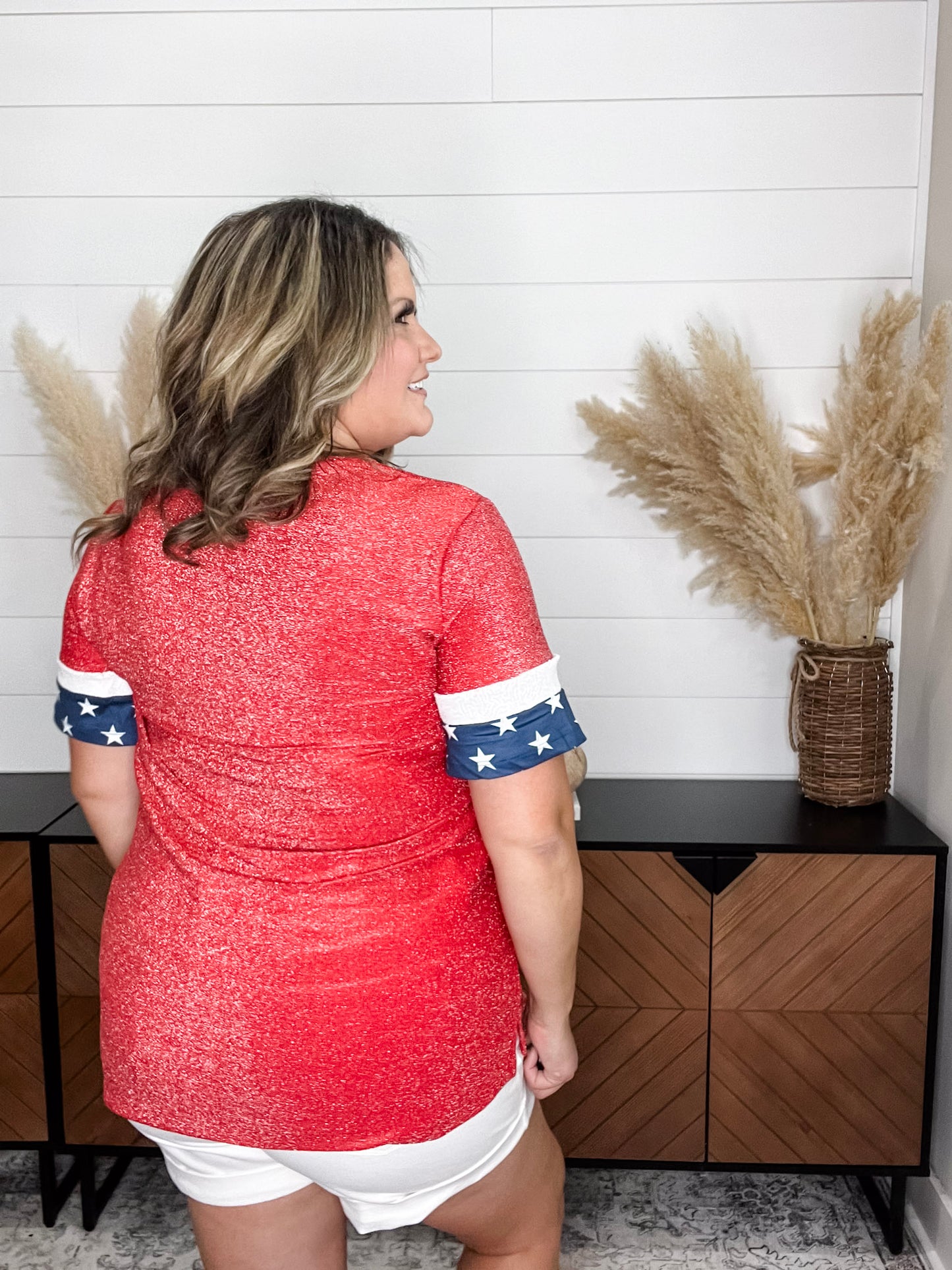 "Boom" Short Sleeve Sequin, Glitter and Shine