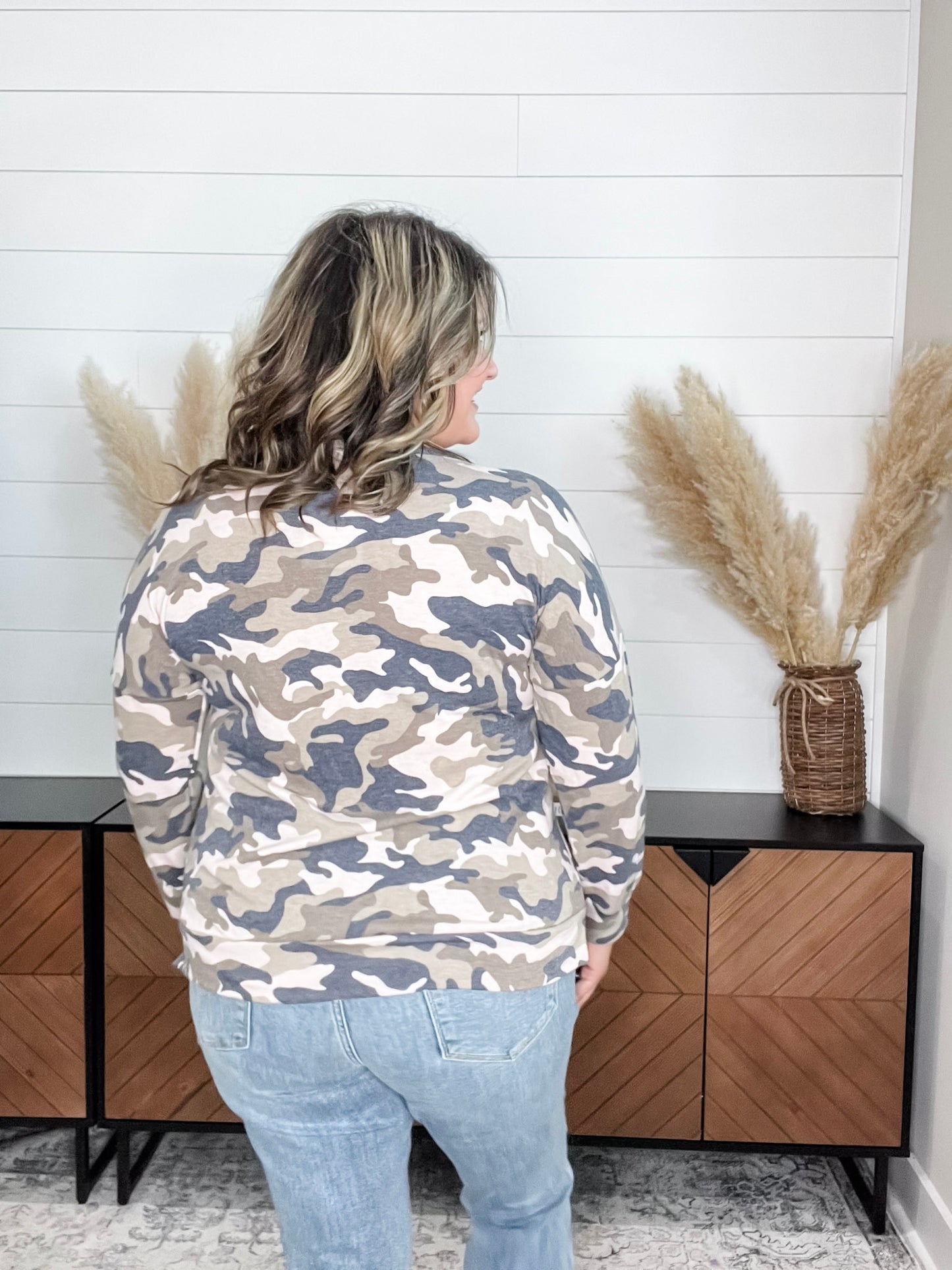 "Sinking Ship" Camo Long Sleeve Weekender Style