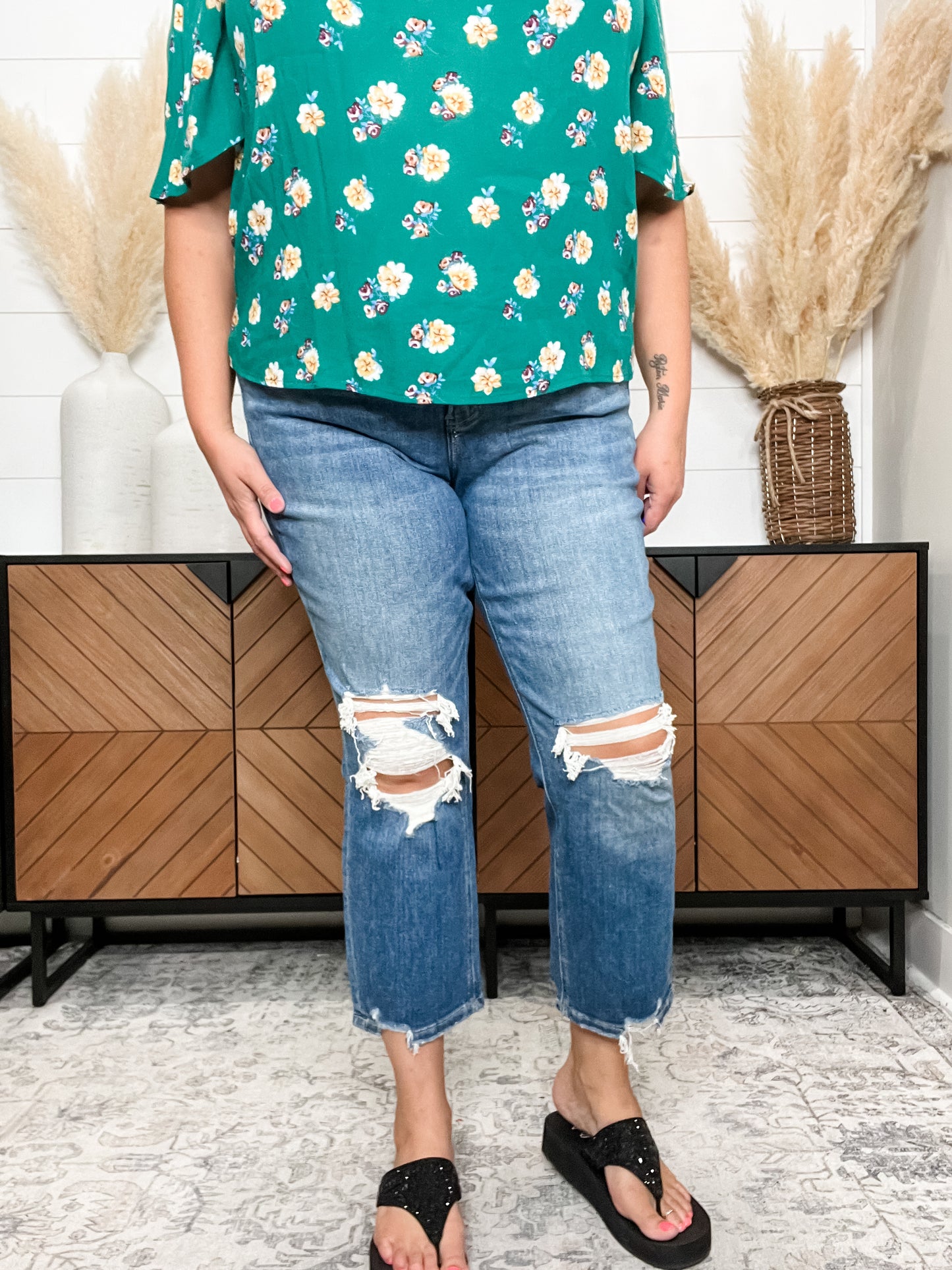 "Privileged" By Lovervet Vintage Boyfriend Crop