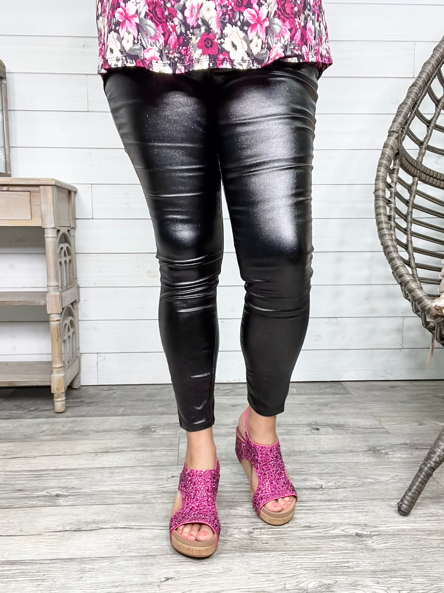 YMI hyperstretch Metallic Skinny (Black)