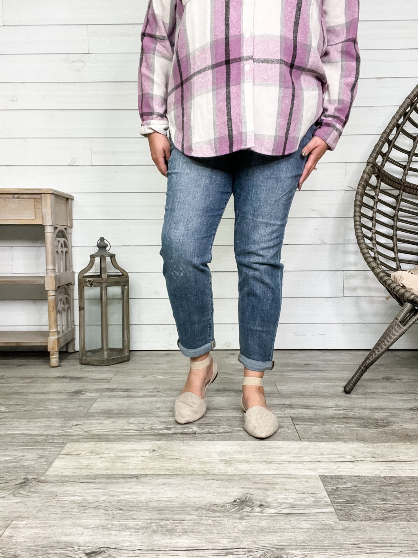 Judy Blue "Say It Ain't So" Boyfriend Jeans