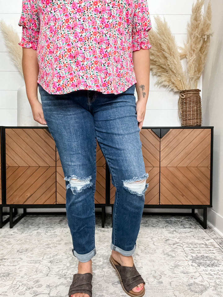 Judy Blue "Say Goodbye" Slim Fit Jeans