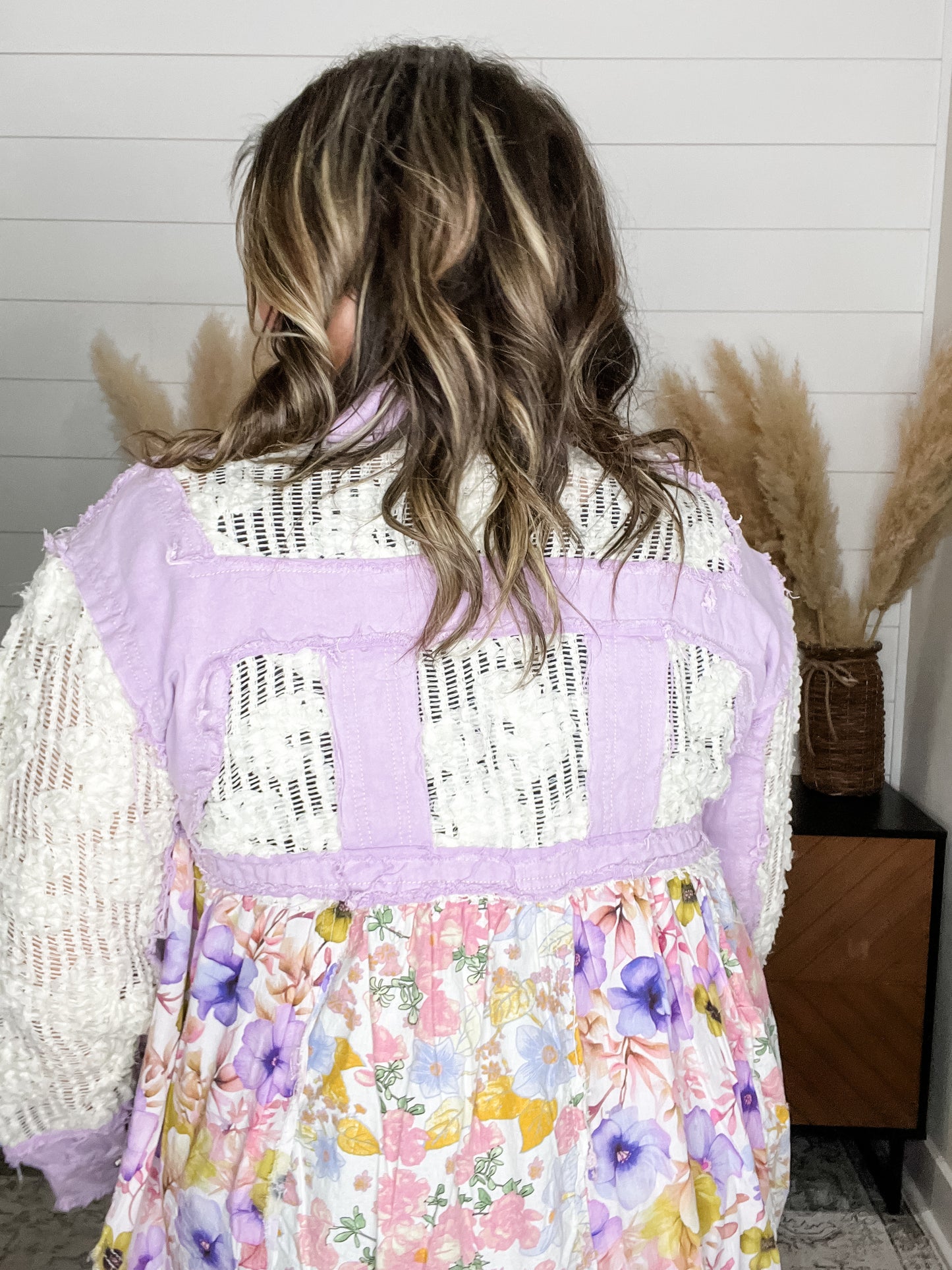 Pol - "Additionally" Patchwork Denim Shacket