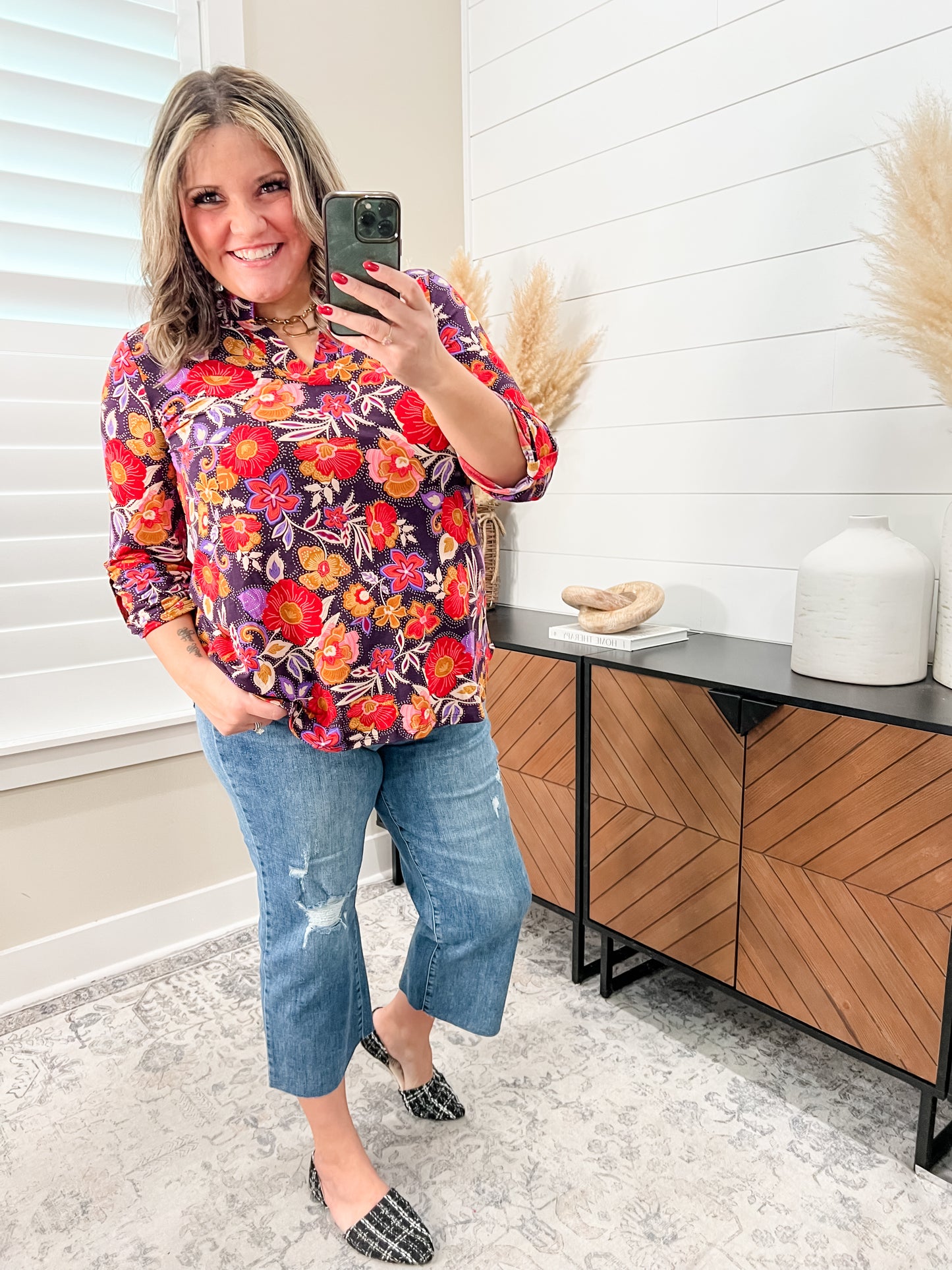 Judy Blue "Catch Up" Raw Hem Wide Leg Crops
