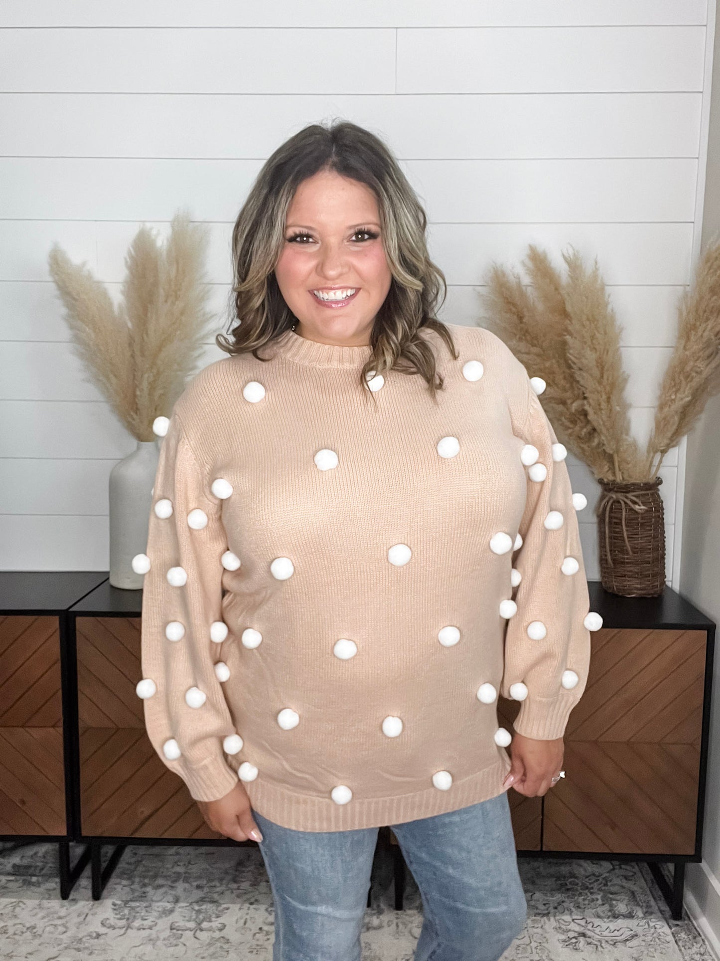 "Cottontail" Long Sleeve Sweater