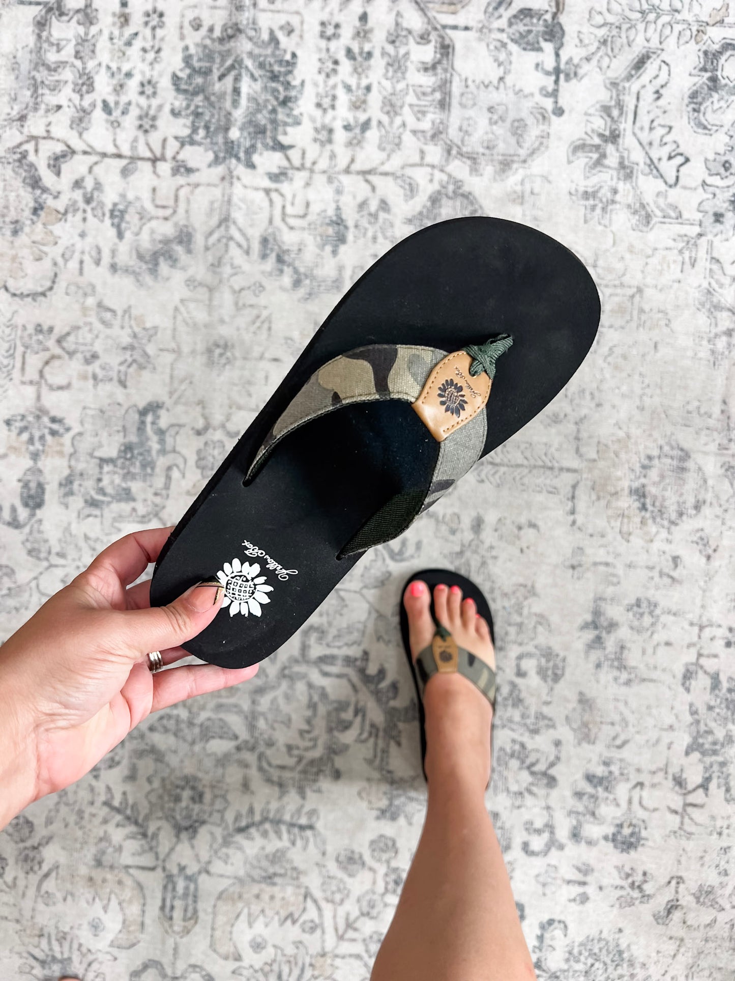 "Finwick" Flip Flop By Yellowbox (Camo)