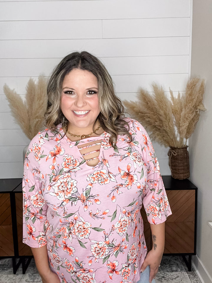 "Righteous" 3/4 Sleeve with Front Detail