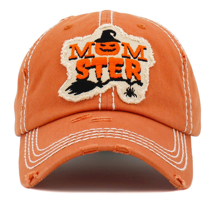 Vintage Distressed Momster Patch Baseball Cap.