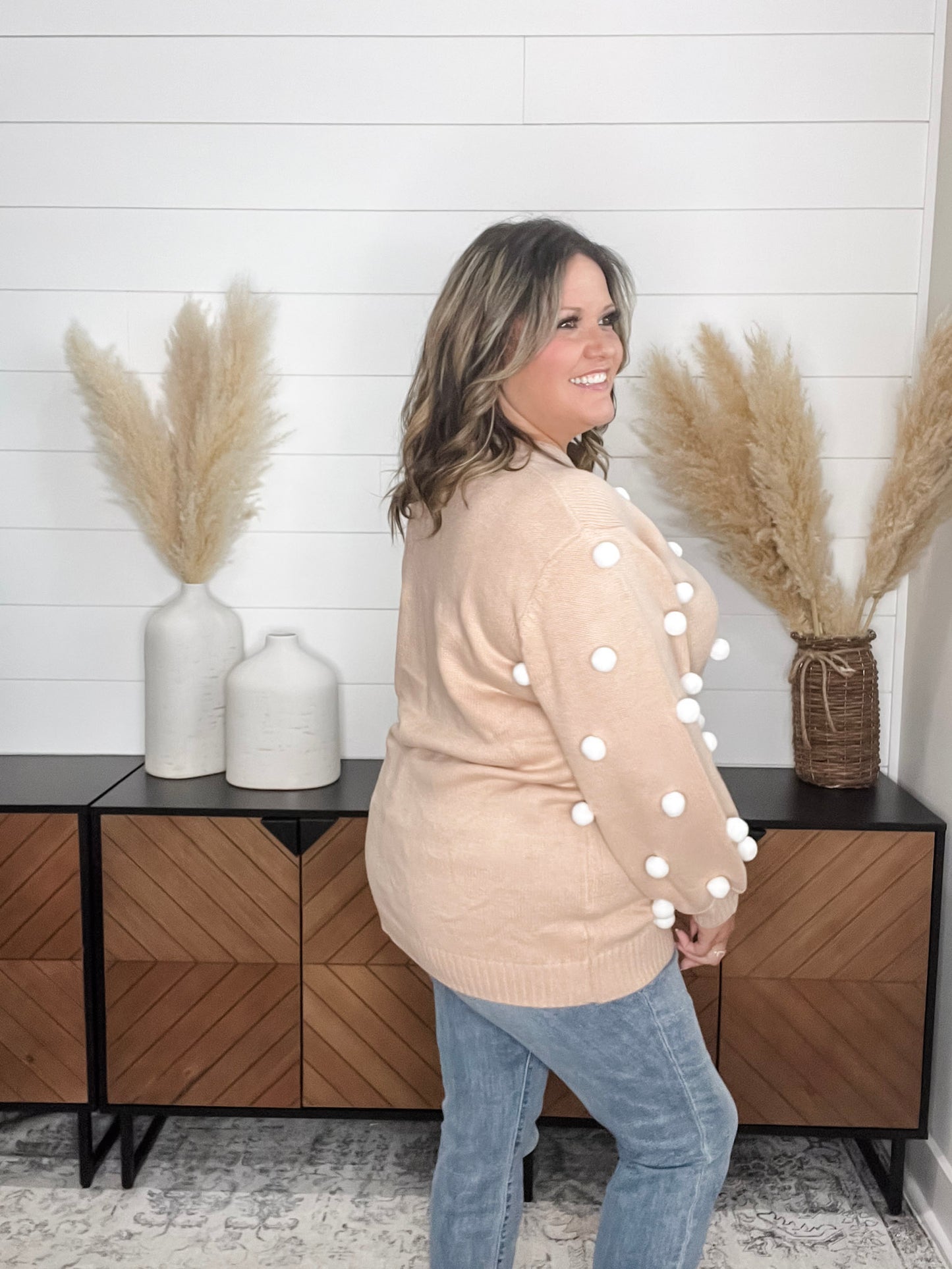 "Cottontail" Long Sleeve Sweater