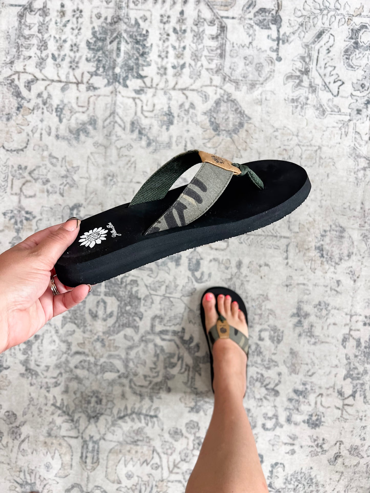 "Finwick" Flip Flop By Yellowbox (Camo)