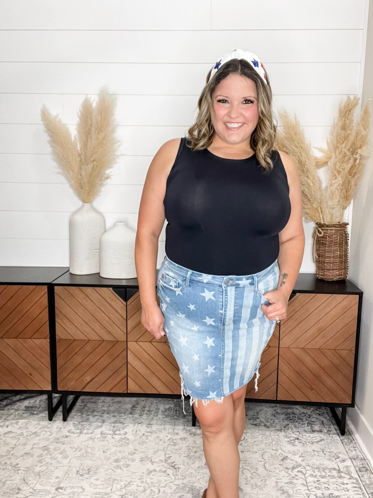 Judy Blue Stars and Stripes Skirt