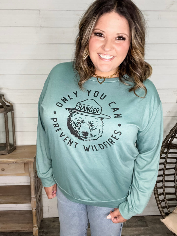 "Only You Can Prevent Wildfires" Long Sleeve