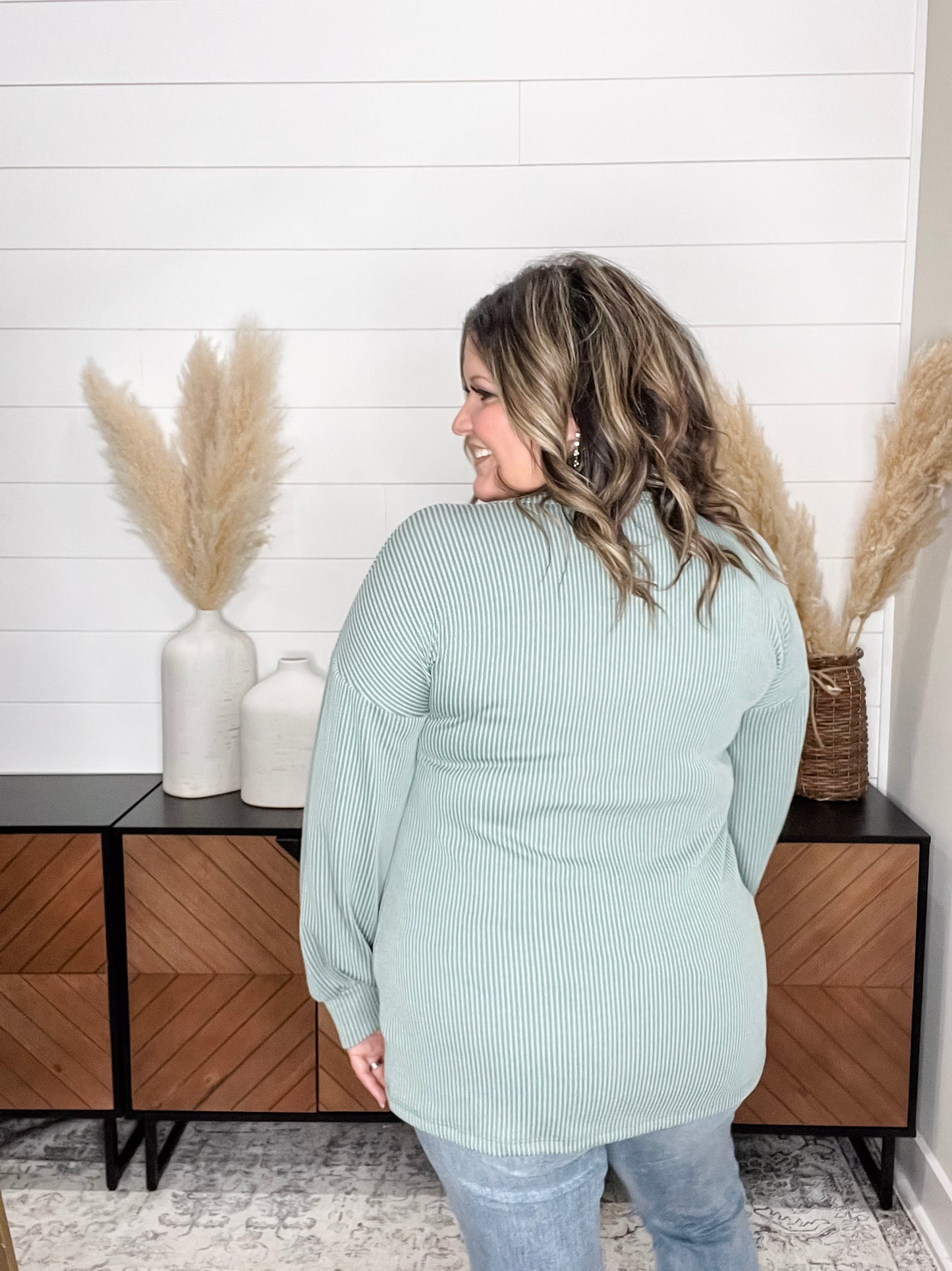 "Mama" Corded Long Sleeve Top (Multiple Colors)
