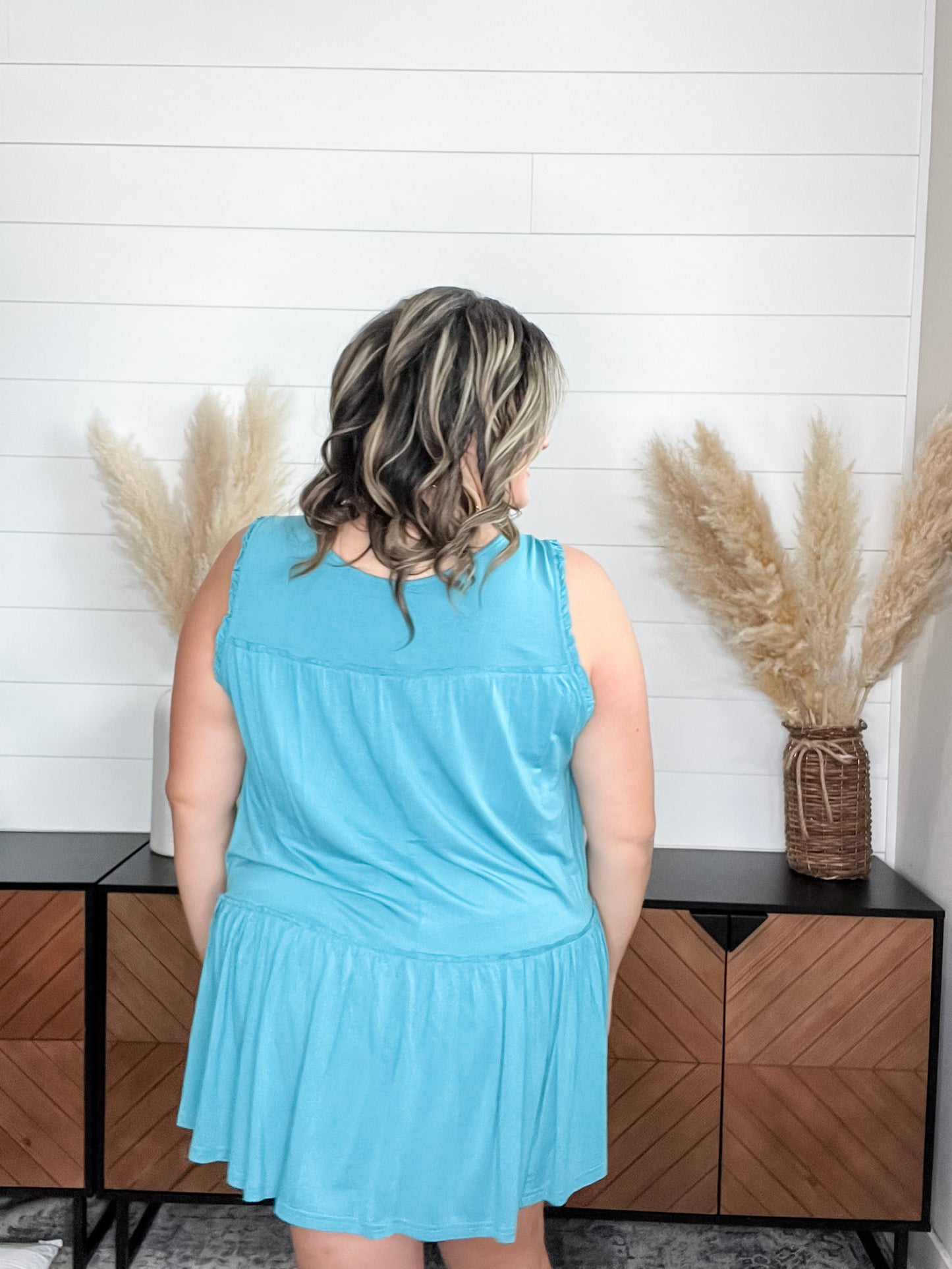 "Maine" Oversized Ruffle Tank