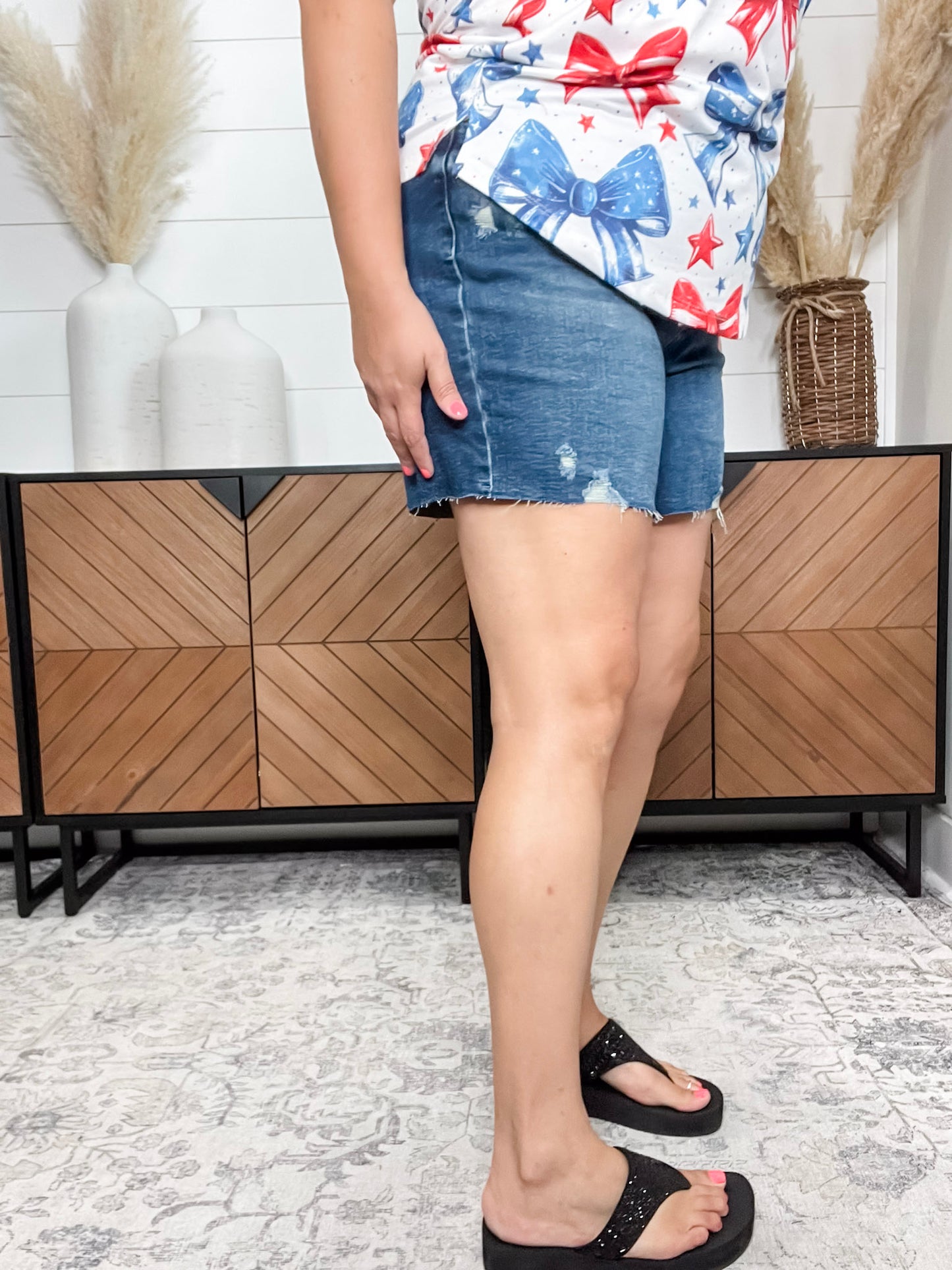 Judy Blue "Small Town Girl" Mid thigh shorts