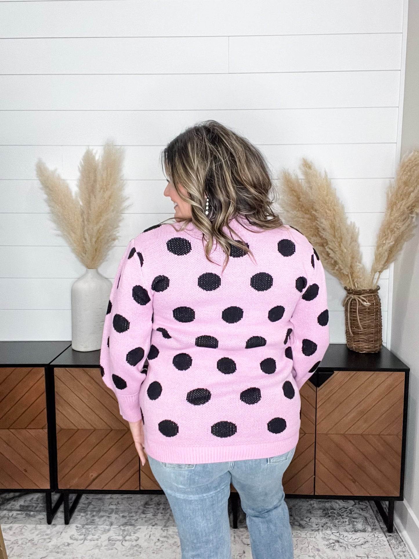 "I Say Yes" Polka Dot Sweater