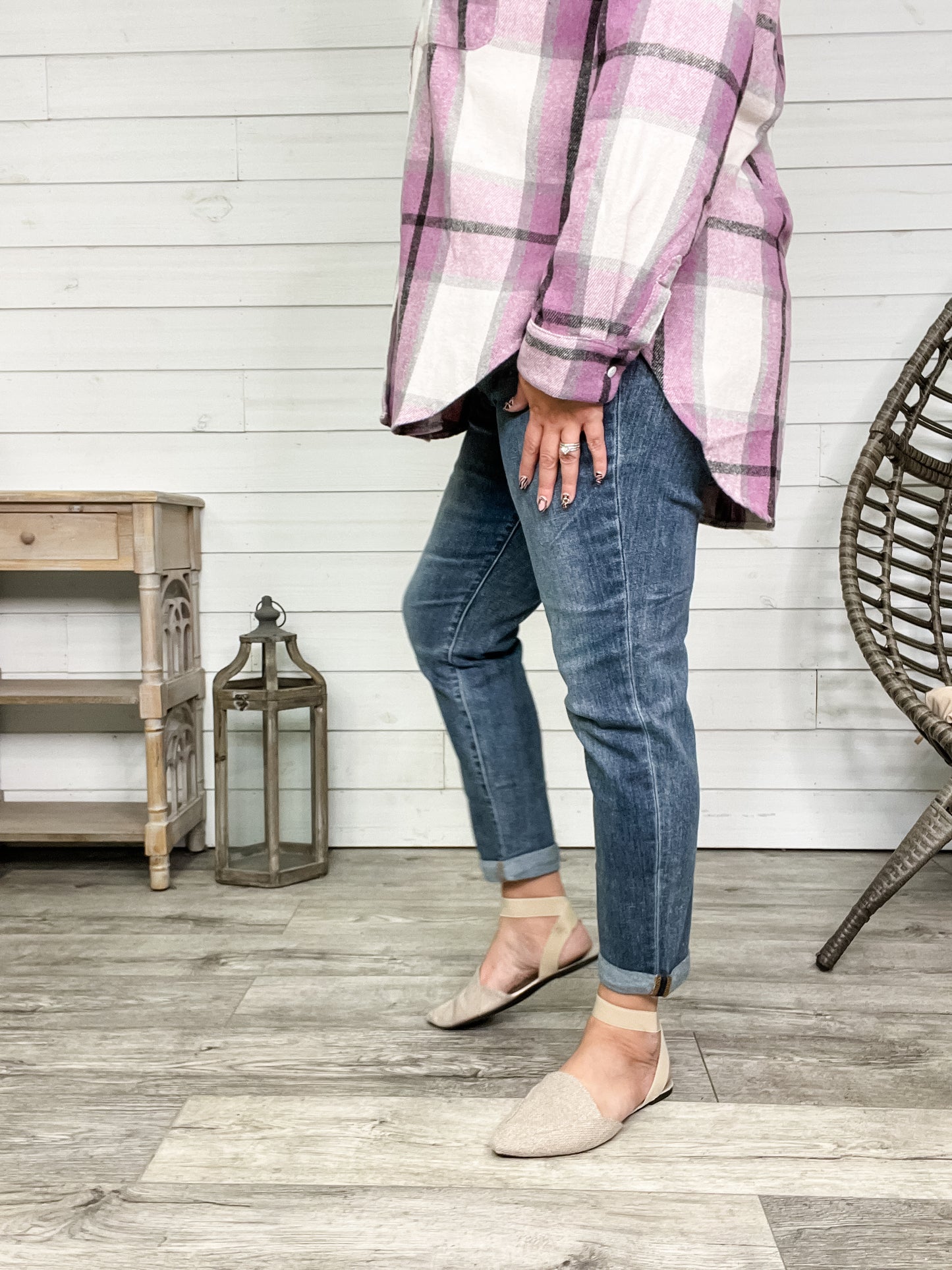 Judy Blue "Say It Ain't So" Boyfriend Jeans