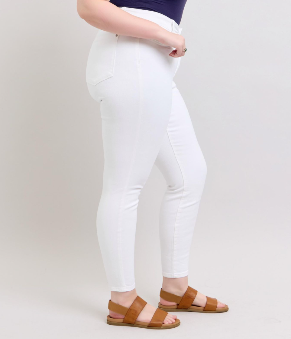 Judy Blue "White Bliss" White Skinny Jeans