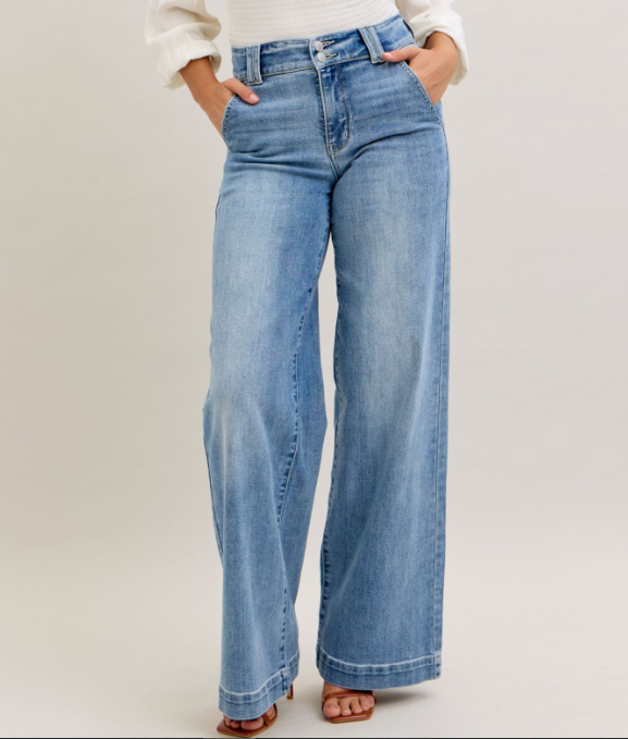 Judy Blue Jackson Double Button Trousers