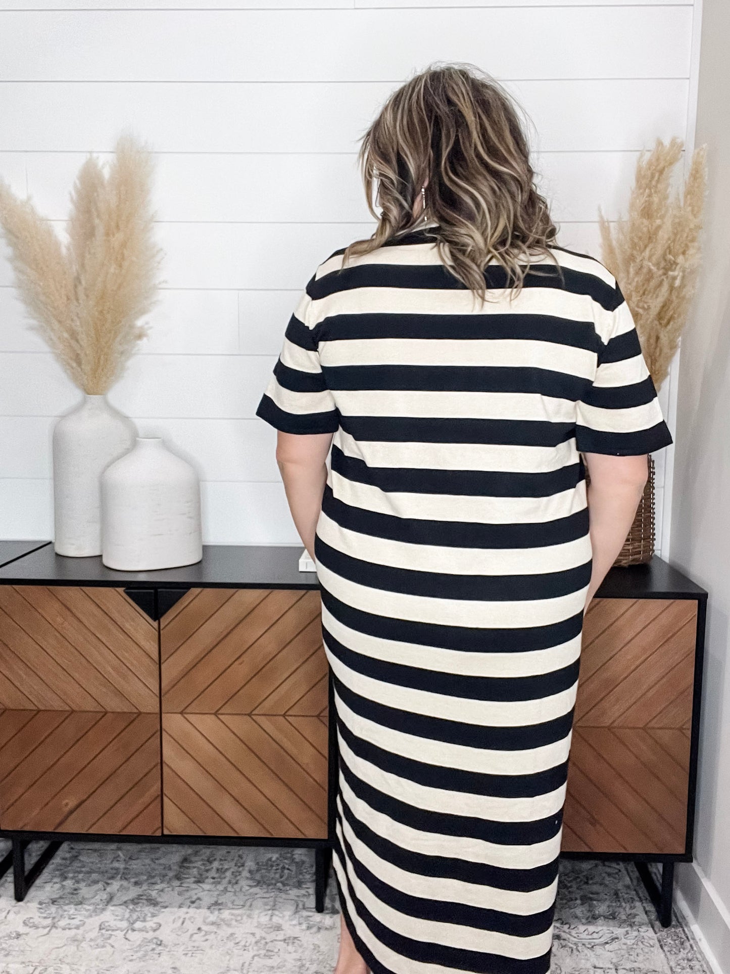 "Sallie" Short Sleeve Maxi Dress