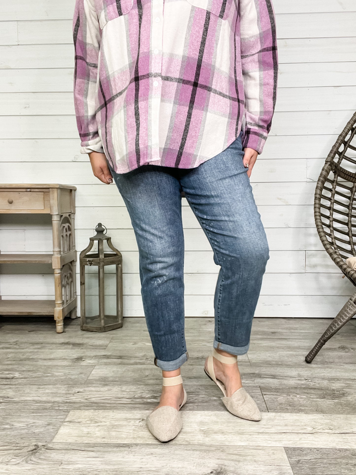 Judy Blue "Say It Ain't So" Boyfriend Jeans
