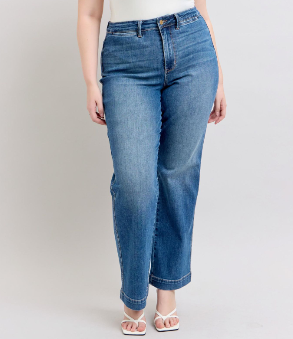 Judy Blue Walk This Way Straight Leg Jeans