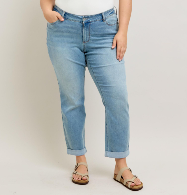 Judy Blue "Cold Summer" Cooling Denim Boyfriend Jeans