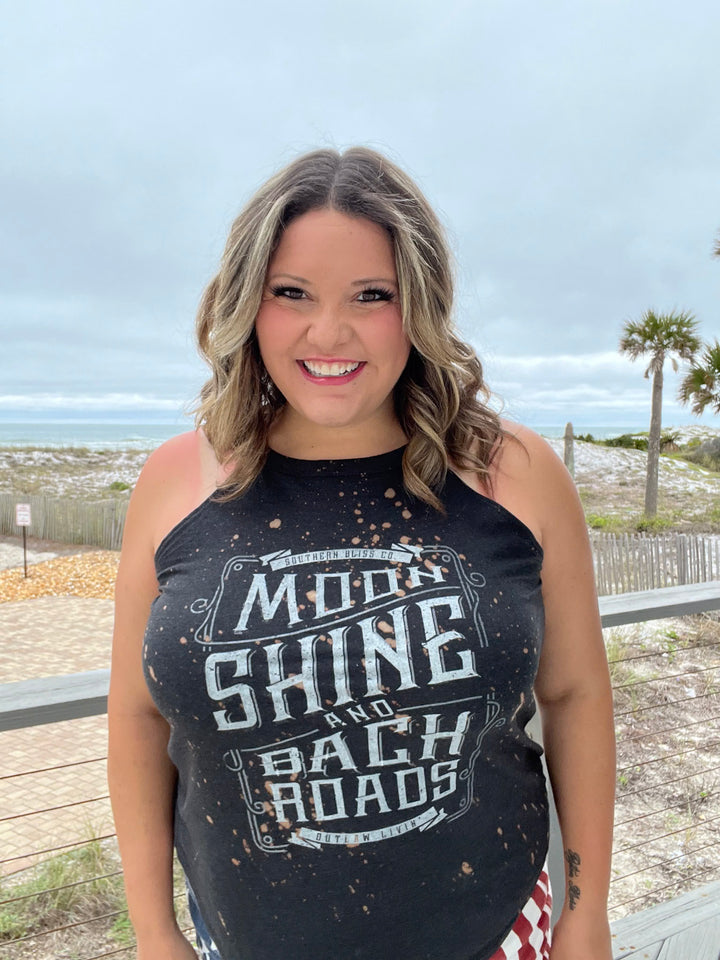 Moonshine and Backroads Bleached Tank