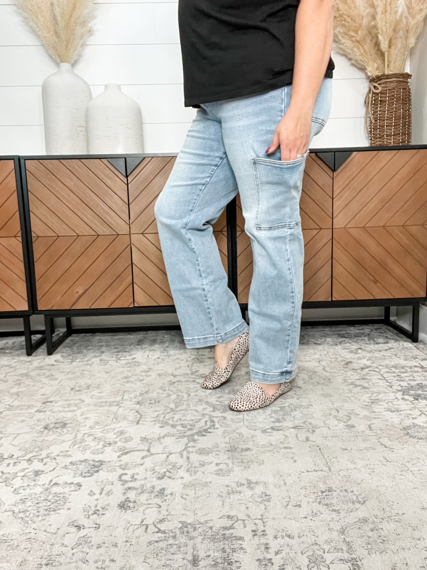Judy Blue "Slight of Hand" Cargo Wide Leg