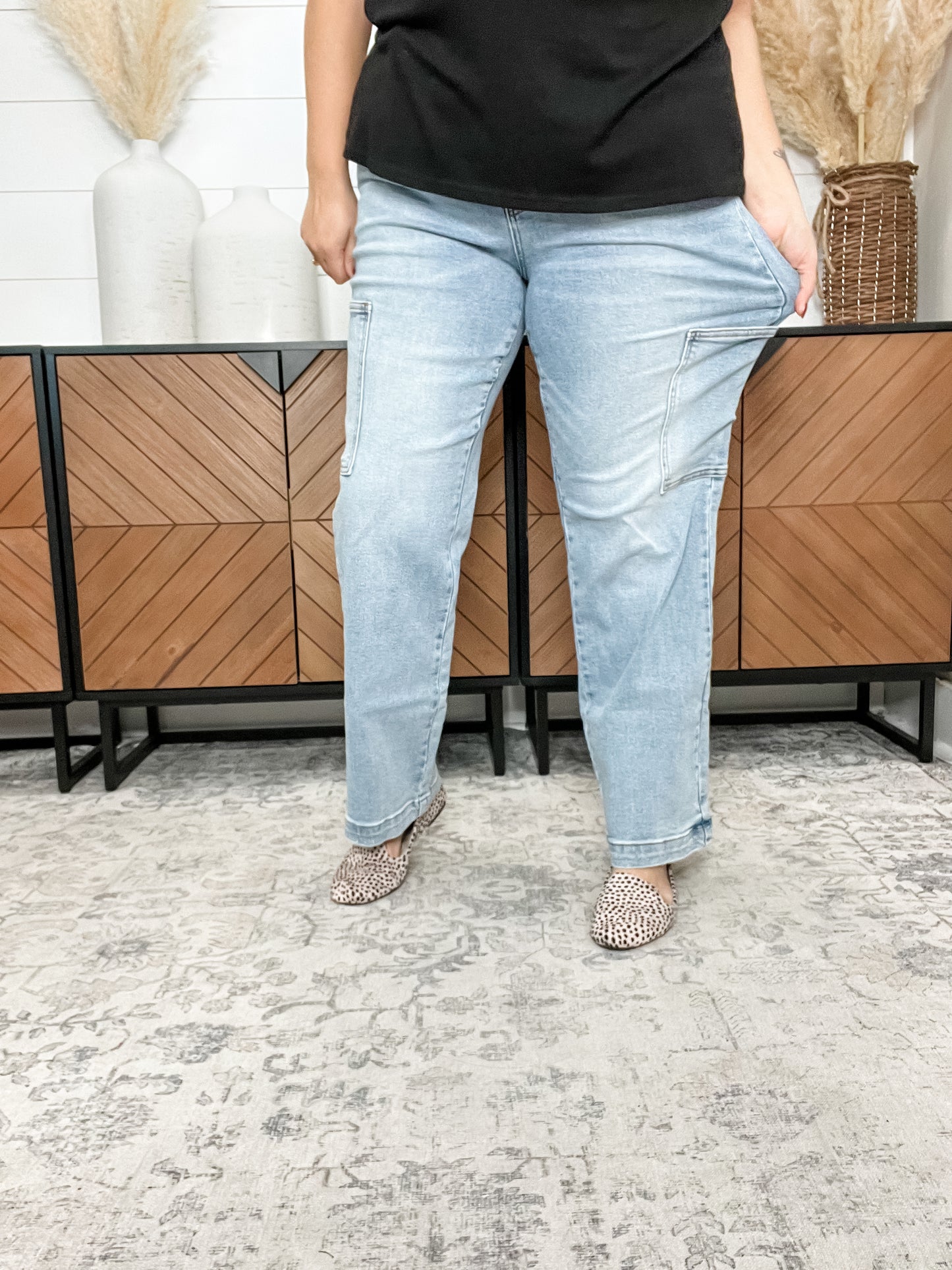 Judy Blue "Slight of Hand" Cargo Wide Leg