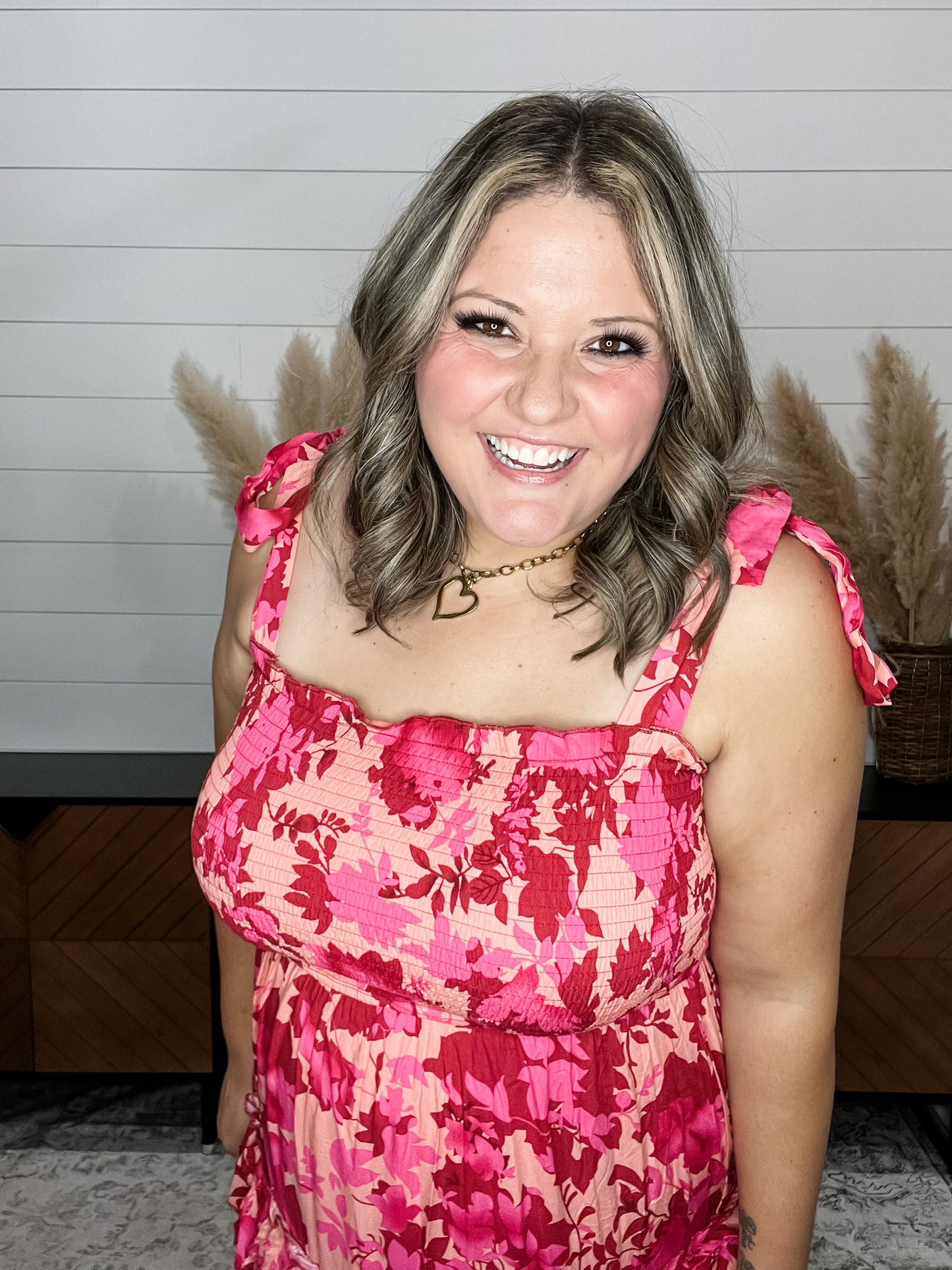 "Cabana" Smocked Floral Ruffle Tiered Maxi Dress