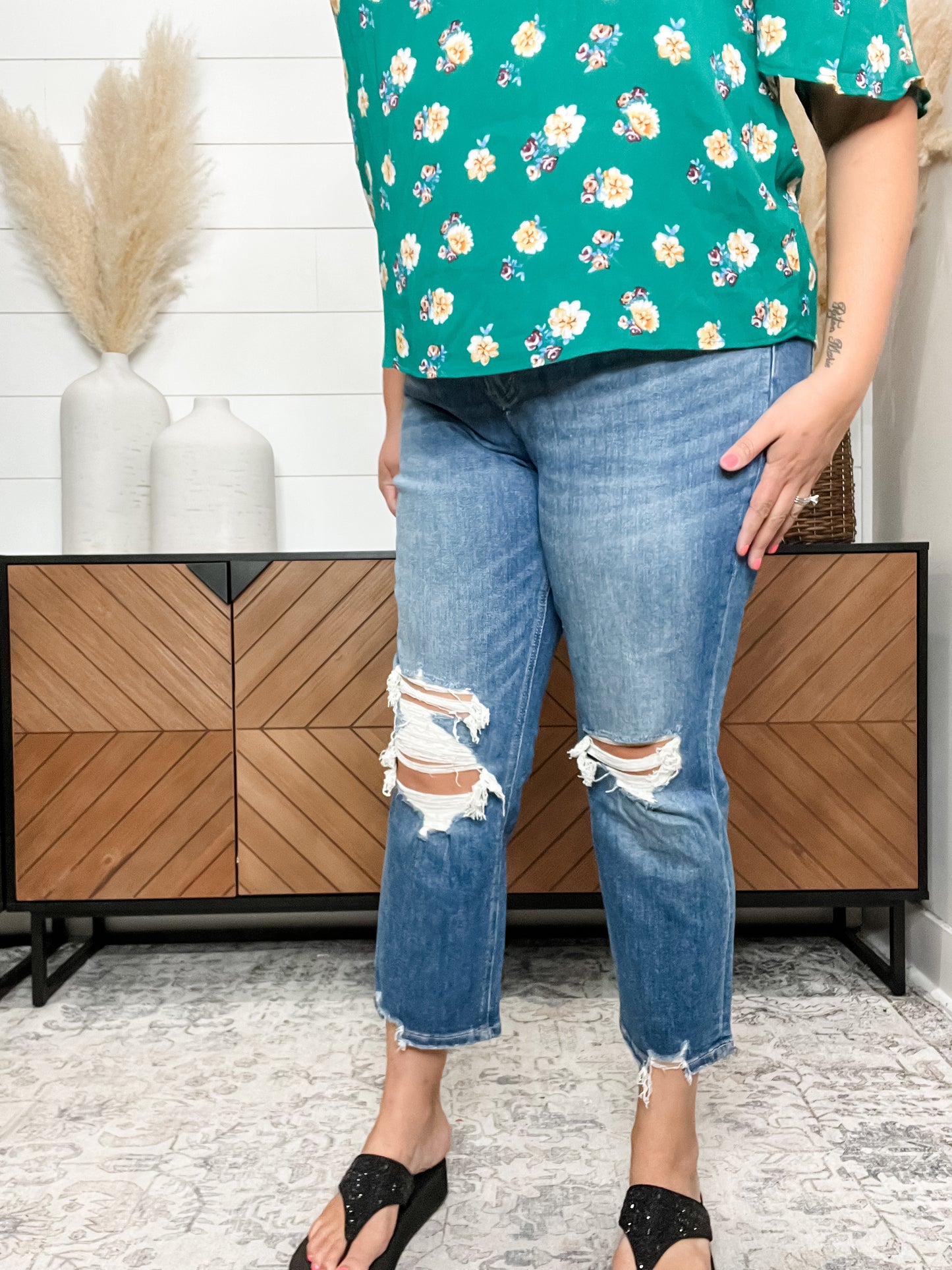 "Privileged" By Lovervet Vintage Boyfriend Crop
