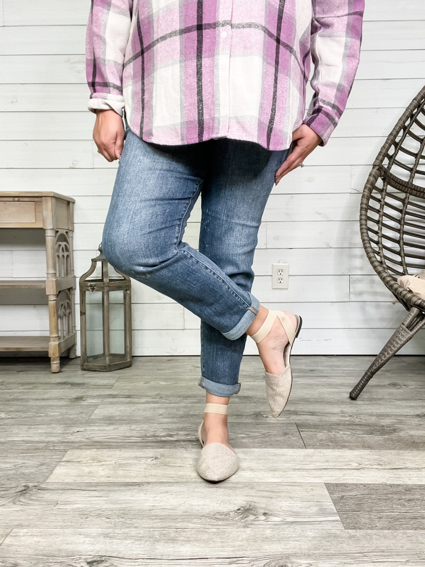 Judy Blue "Say It Ain't So" Boyfriend Jeans
