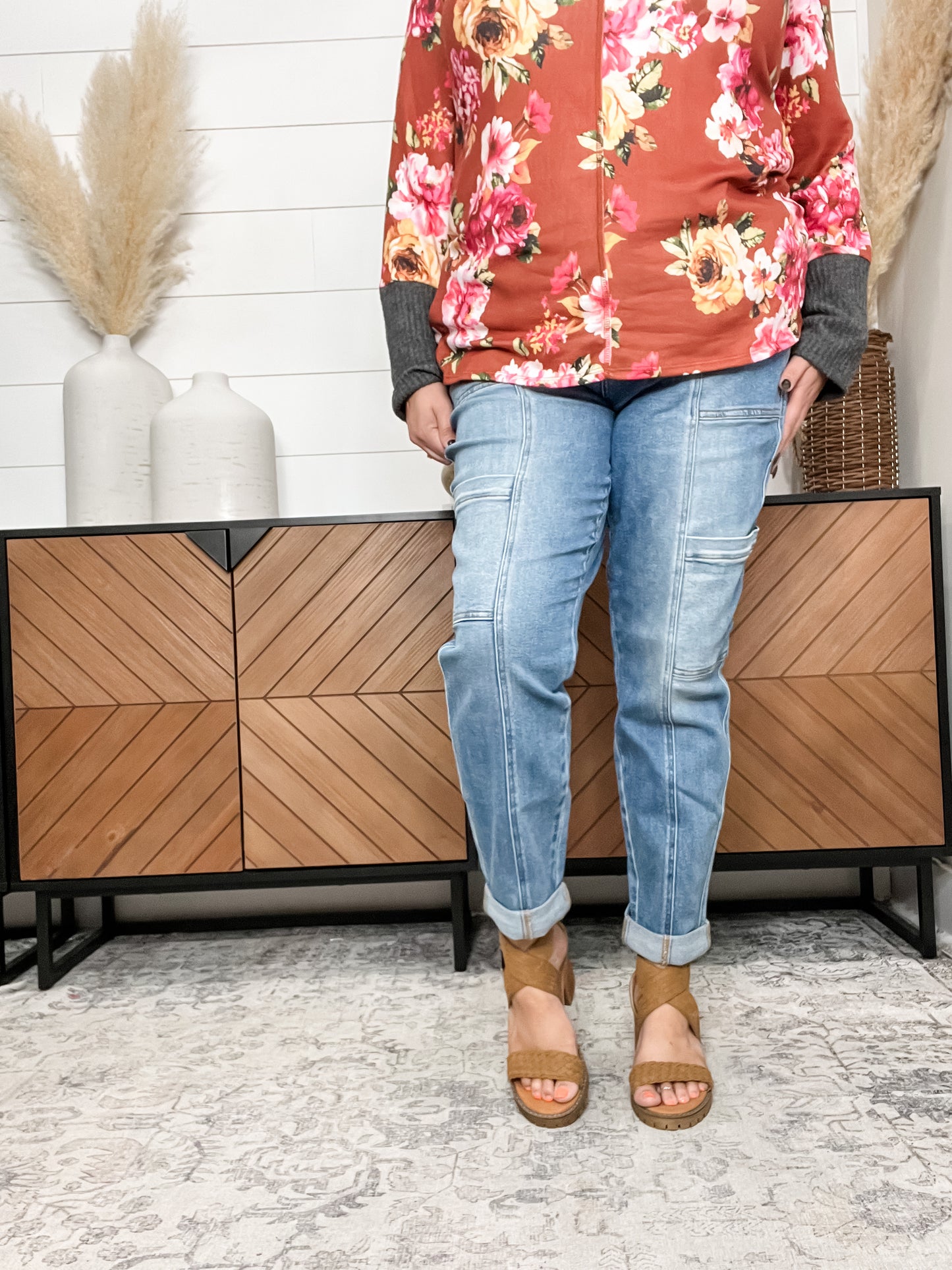 Judy Blue "Blue Jean Days" Cargo Joggers