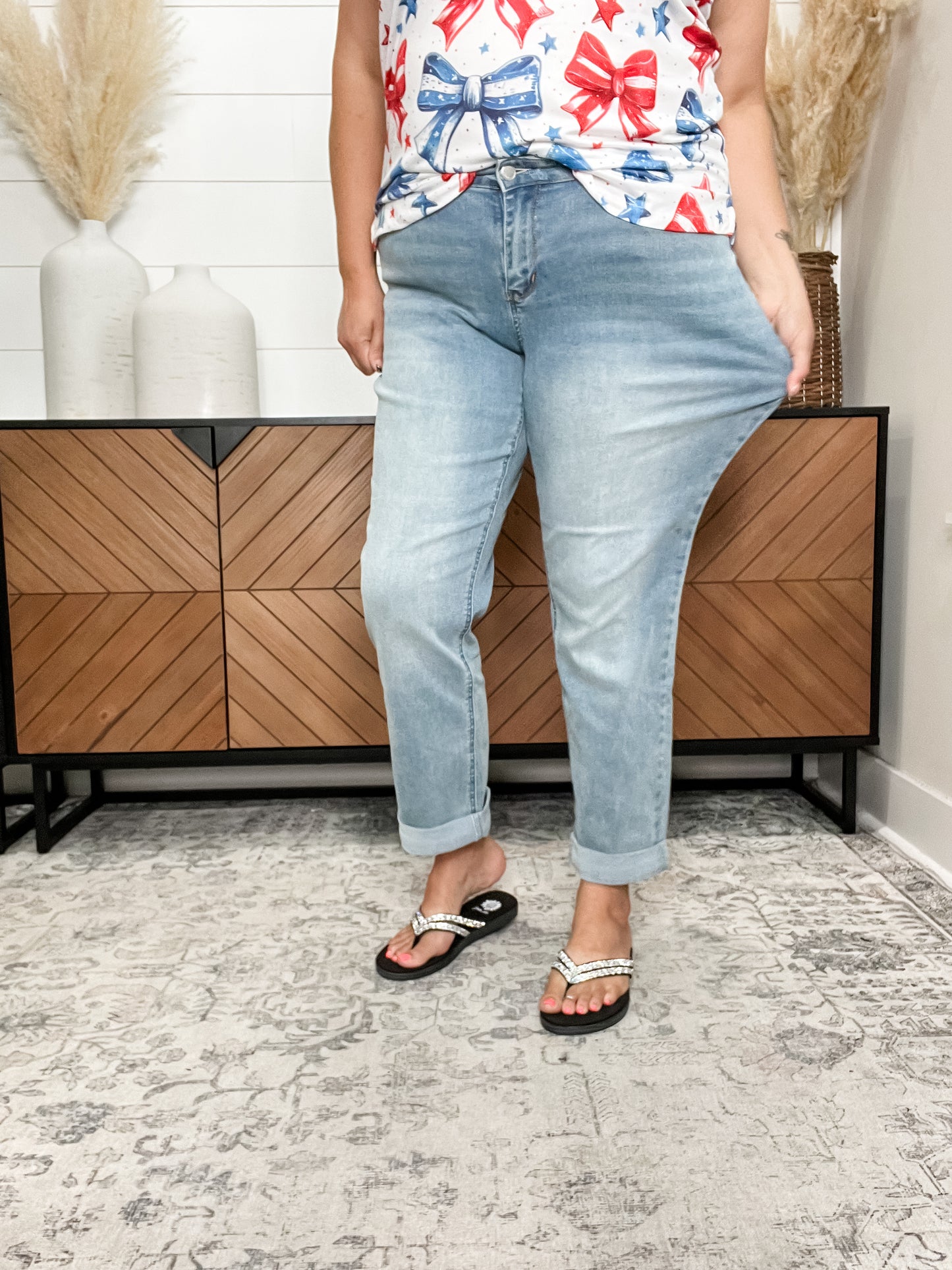 Judy Blue "Cold Summer" Cooling Denim Boyfriend Jeans