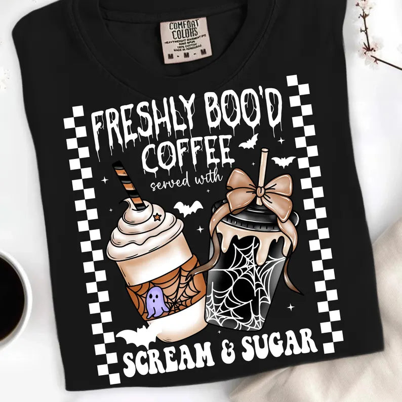 Freshly booed coffee