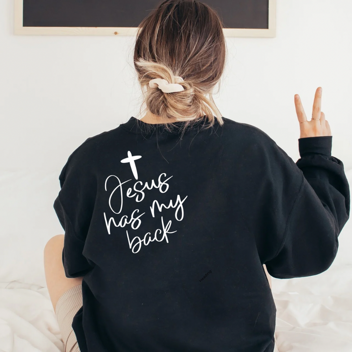 Jesus has my back (embroidered)