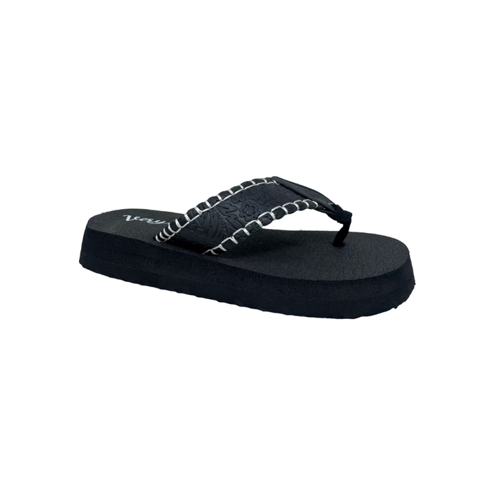 Gypsy Jazz "Pamela" Flip Flops (Black)