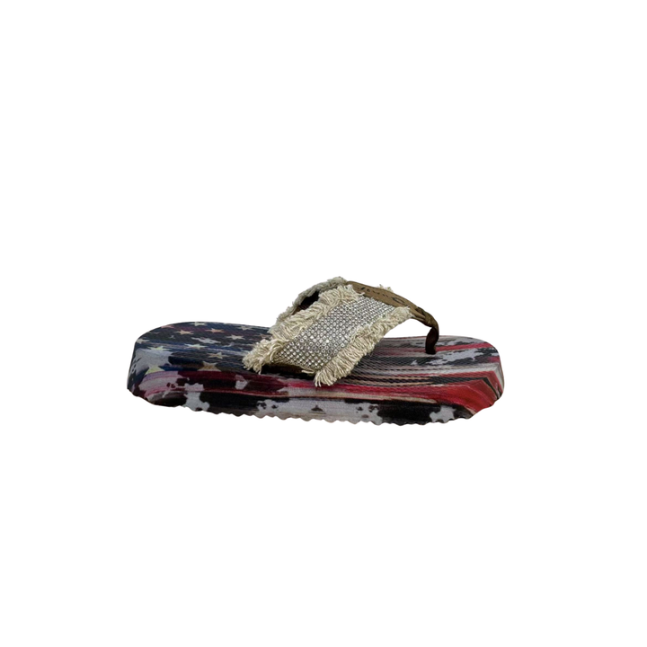 Gypsy Jazz Flip Flops (United Bling Natural)