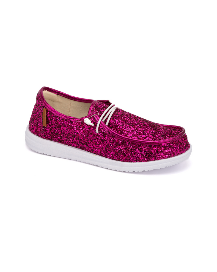 Corkys "Kayak"Slip On (Fuchsia Glitter)