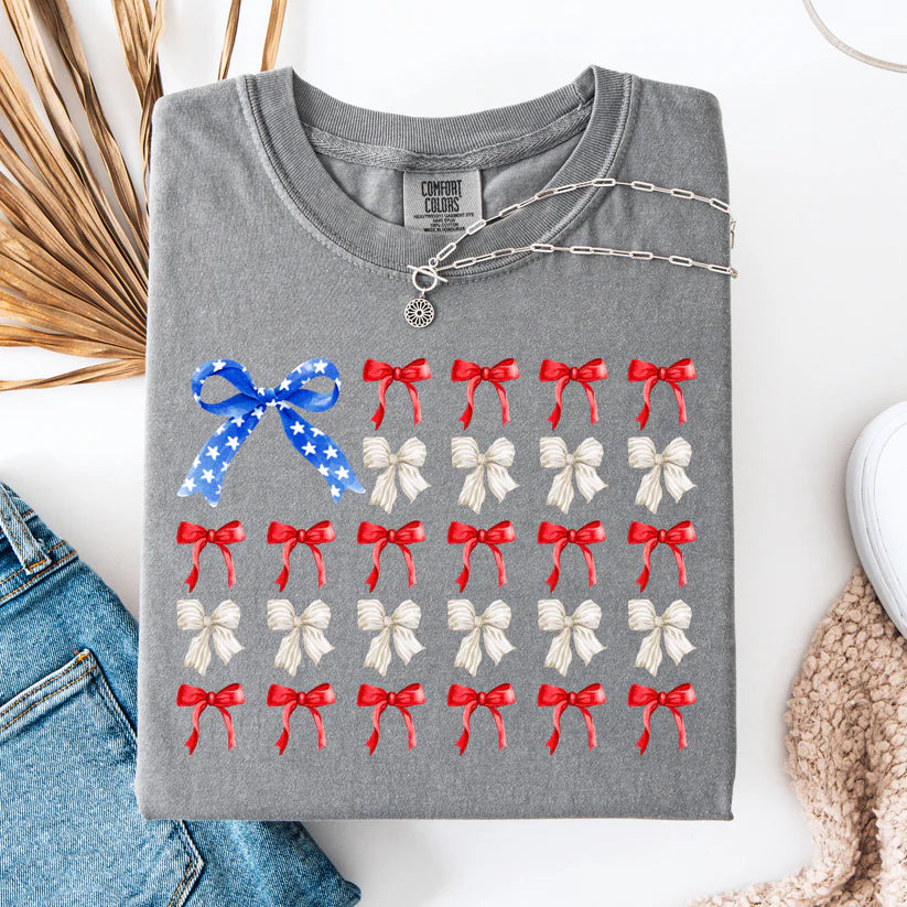*Made To Order* 4th Of July Bows Graphic Tee