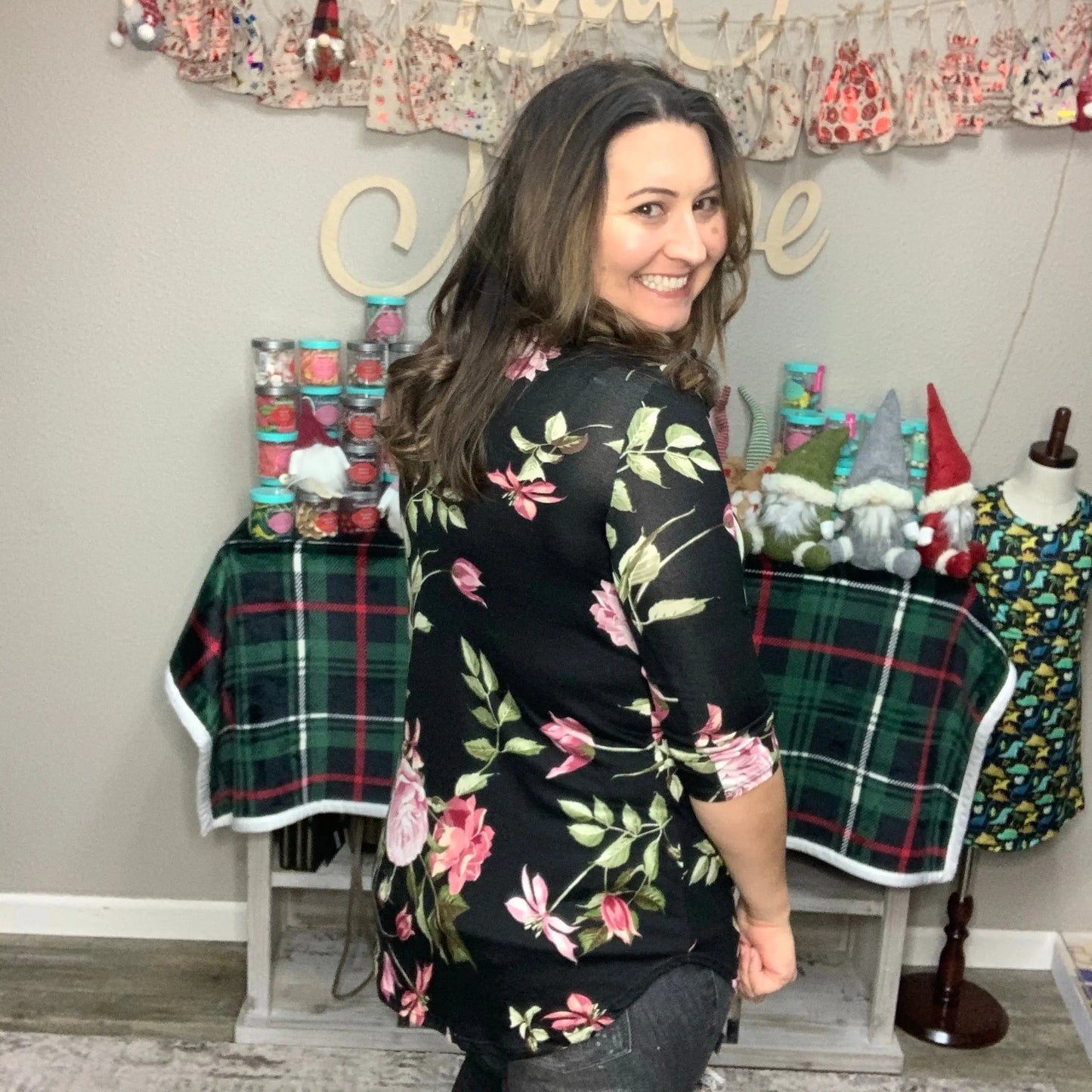 A Rose by Any Other... 3/4 Sleeve Top