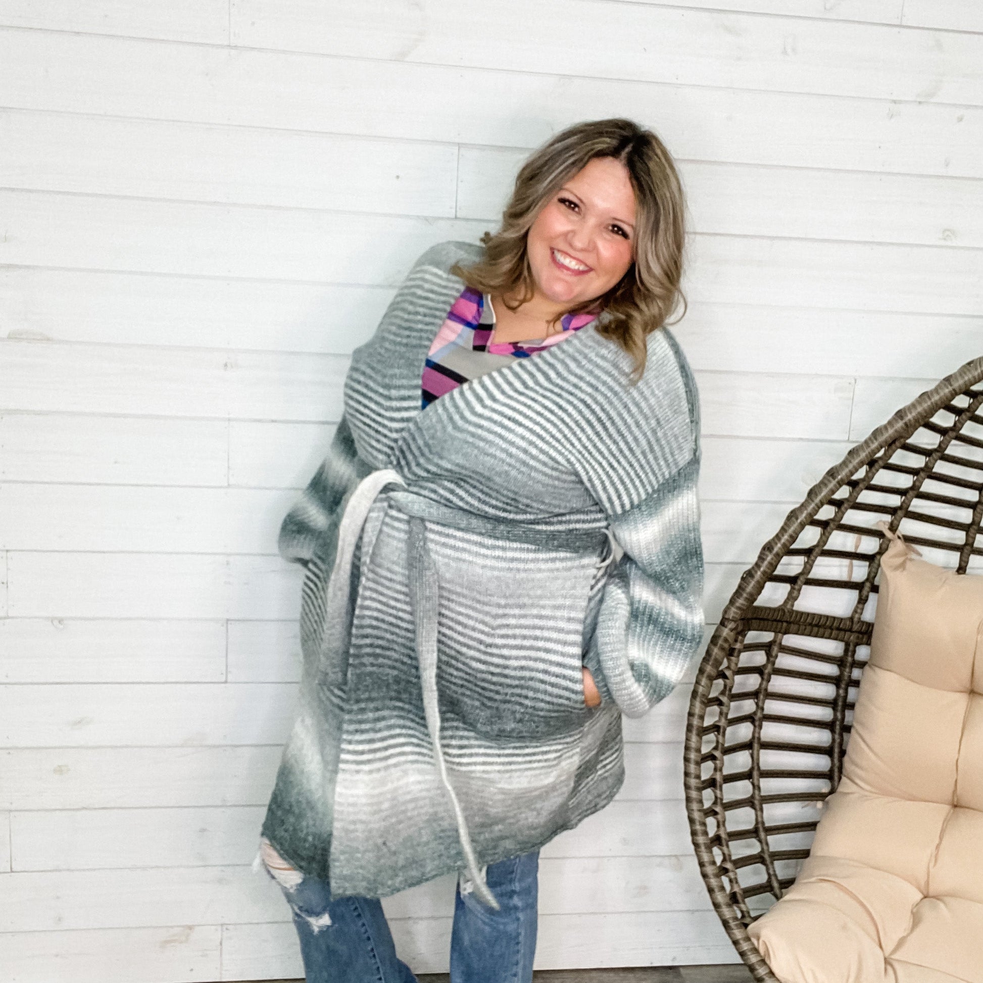 "Adalynn" Belted Waist Cardigan